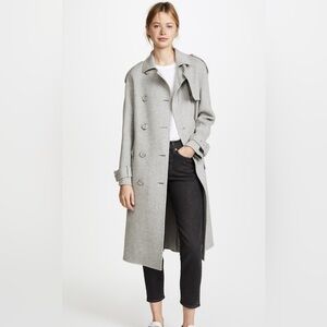 Theory double breasted trench coat